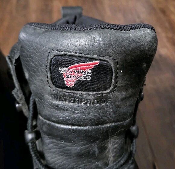 Red Wing Shoes Mens ASTM F 2413-05 MT/75 Black Steel Toe Waterproof Boot Size 10 main image 10